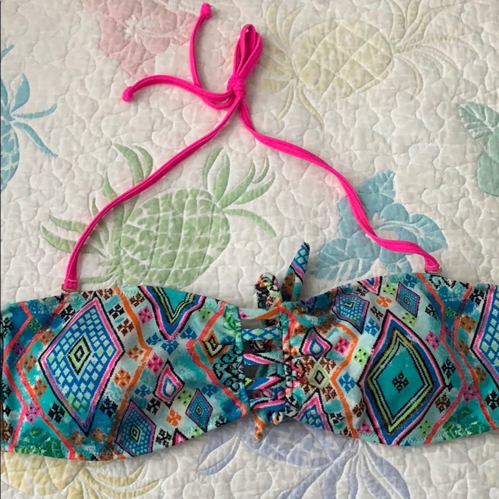 Multi colored bikini top